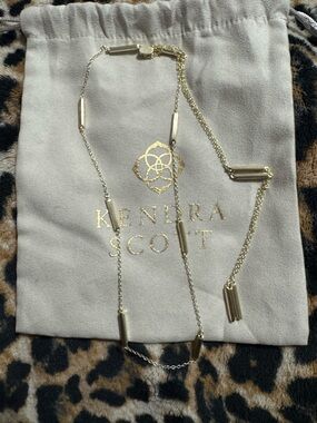 Kendra Scott gold-tone adjustable lariat necklace